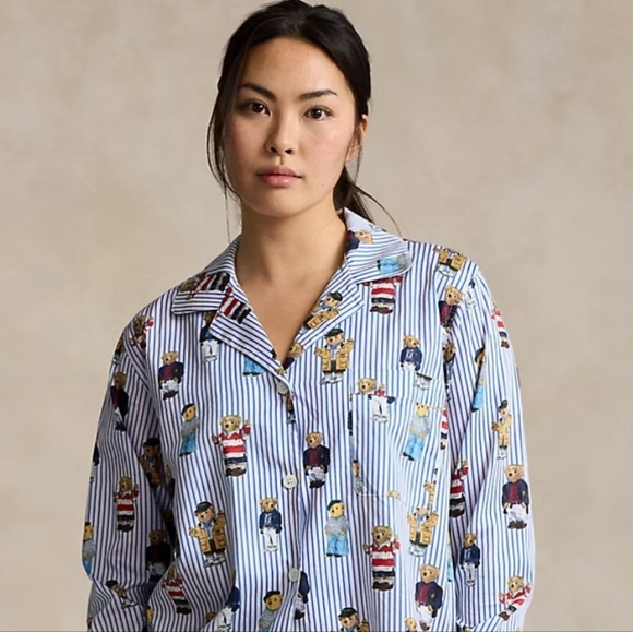 NWT Polo Ralph Lauren Iconic Bear Pajamas - Picture 2 of 6